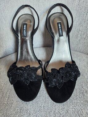 Nine West Idriv Slingback Heeled Sandals Black